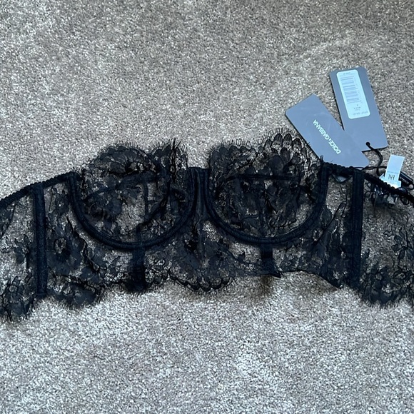 Dolce and Gabbana floral lace bustier black 38 NWT - Picture 5 of 9